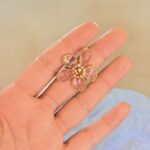 Anillo Flor Cristal Rosa