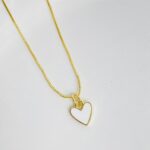 Cadena corazón latido Blanco