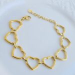 Pulsera Corazones Silueta