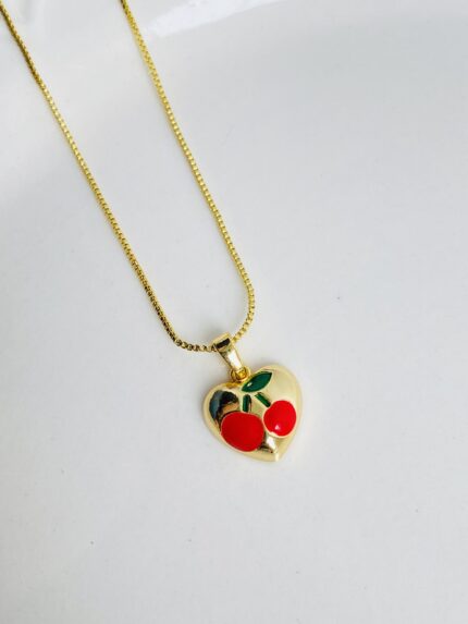 Cadena Corazon Cereza