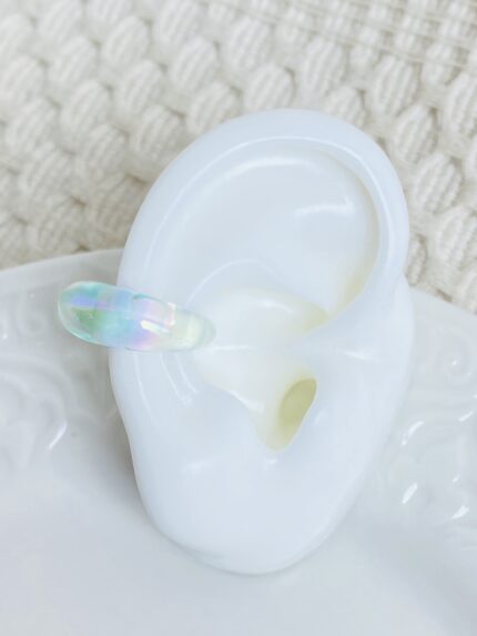 Earcuff Liso Media luna Transparente Tornazol