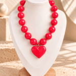 Collar Chicle Rojo Corazon