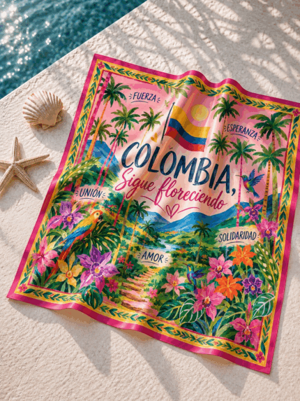 Pañoleta Colombia Florece