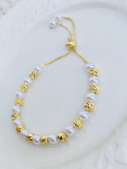 Pulsera Perla Balin Diamantado grande