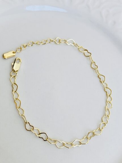Pulsera Tejido Corazones
