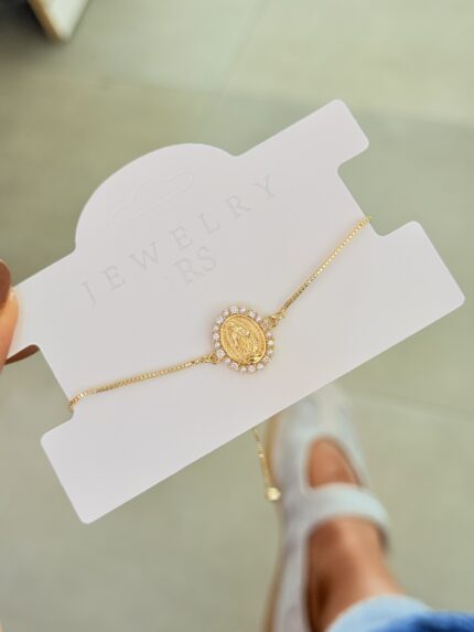 Pulsera Virgen Perlitas