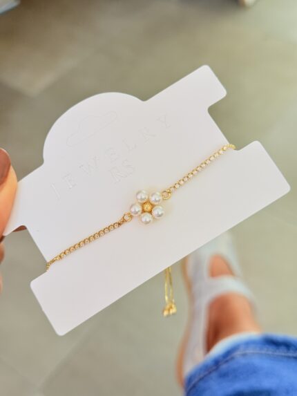 Pulsera Flor Perlitas